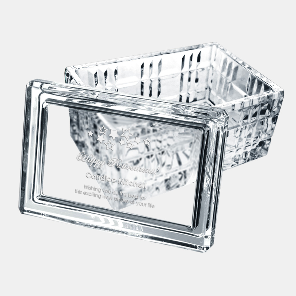 Occasion Majestic Lead Crystal Box Executive Gift | CrystalPlus.com