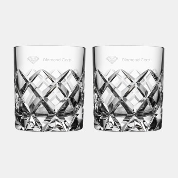 JoyJolt Glassware JoyJolt Aurora Whiskey Crystal Decanter 5pc Set, 25.3oz &  8.1oz