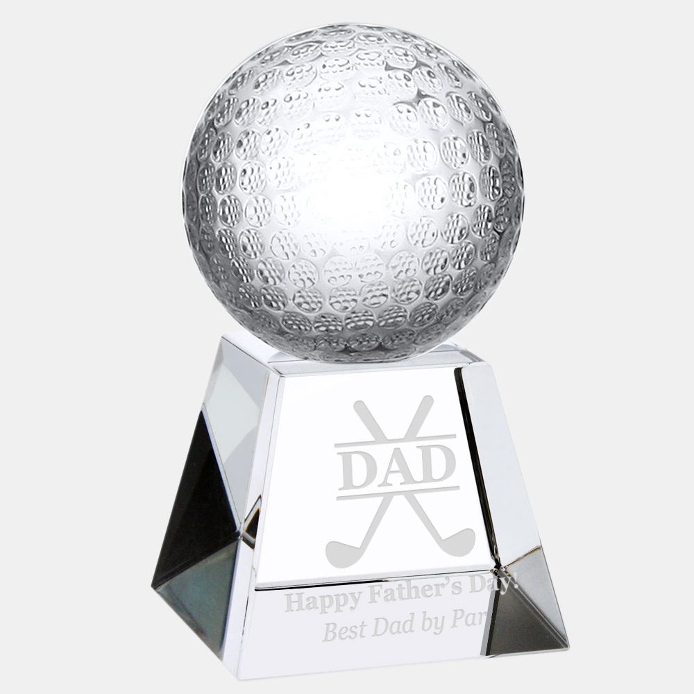 Pre-Designed Dad Golf Ball with Short Base