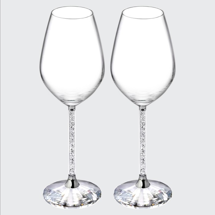 Swarovski Crystalline Wine Glass Pair