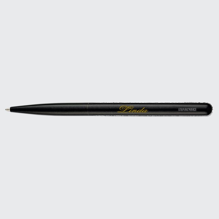 Swarovski Crystal Shimmer Ballpoint Pen - Black Lacquered
