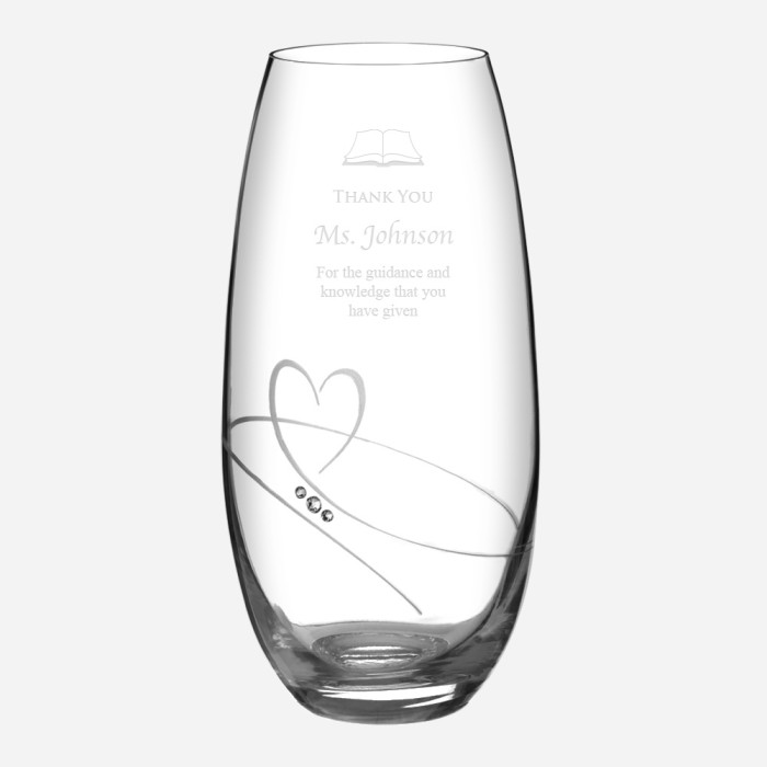 Diamante Romance Barrel Vase
