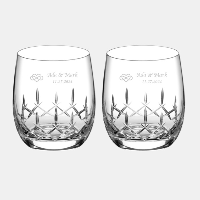 Diamante Classic Tumbler Pair, 11.8oz