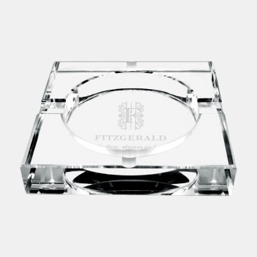 Beveled Square Cigar Ashtray 