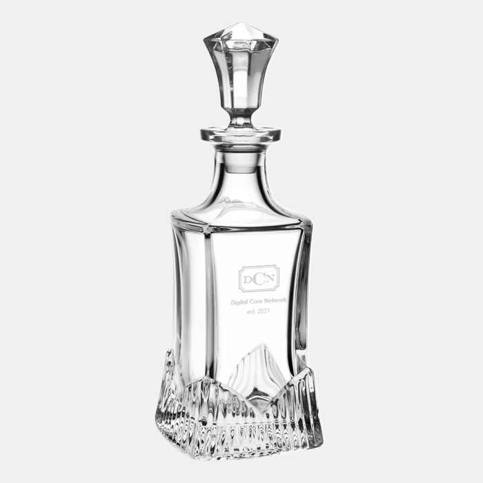 Clematis Whiskey Decanter, 27oz