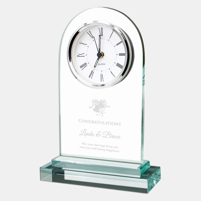 Arch White Clock