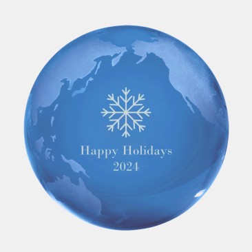 Blue Globe Paperweight