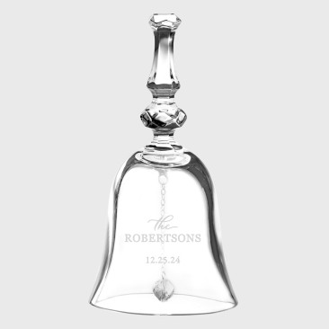 Pre-Designed Couple Celebration Crystal Bell