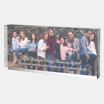 Color Photo Imprinted Acrylic Rectangle Block