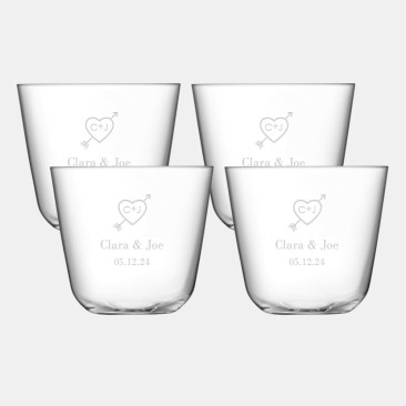 LSA Arc Tumbler 4pc Set, 9oz