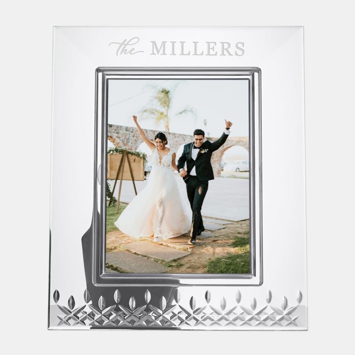 Pre-Designed Couple Waterford Lismore Essence Vertical Picture Frame