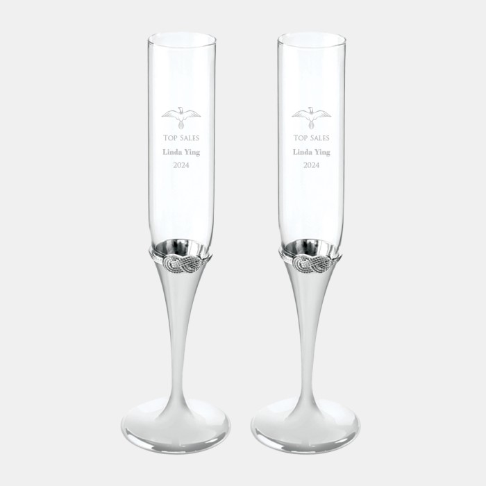 Vera Wang Infinity Toasting Flute Pair