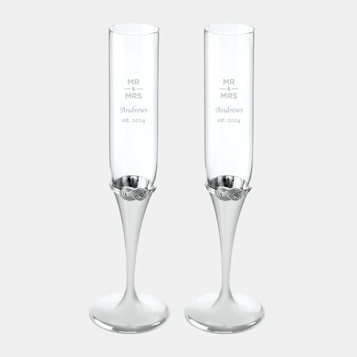 Vera Wang Infinity Toasting Flute Pair