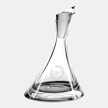 Pre-Designed Monogram Vista Alegre Oz Wine Decanter, 27oz