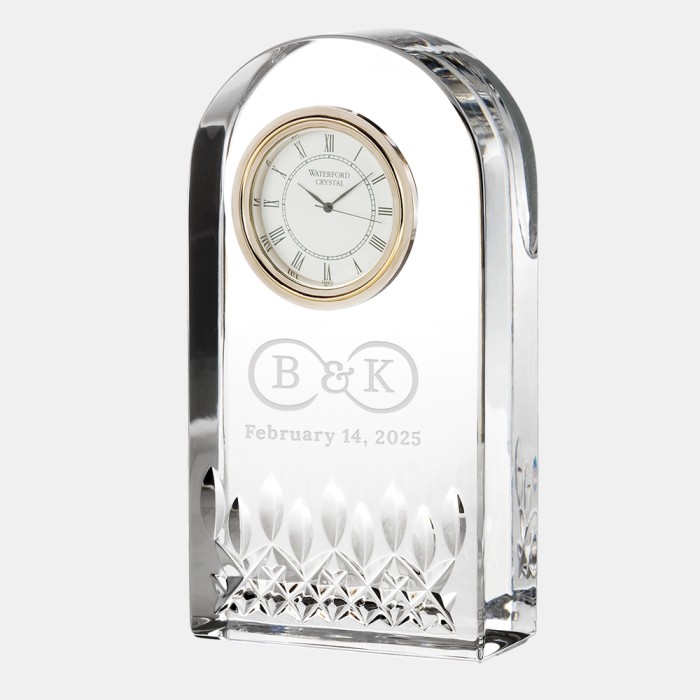 Pre-Designed Infinity Waterford Giftology Lismore Essence Clock