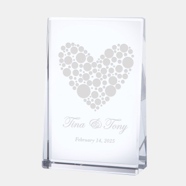 Pre-Designed Love Vertical Anniversary Plaque