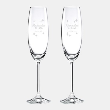 Pre-Designed Stars Lenox Tuscany Classic Party Flute Pair, 8oz