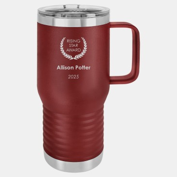 Polar Camel Vacuum Maroon Insulated Travel Mug with Slider Lid, 20oz