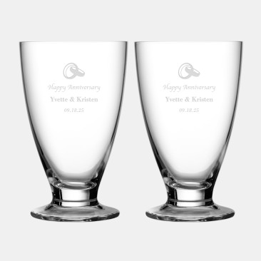 Nambe Skye Tumblers Tall Pair, 14oz